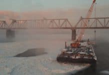 В Новосибирске из-за строительства четвёртого моста сузилось русло Оби