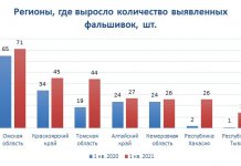 В Новосибирске уменьшилось количество фальшивых денег, в СФО – выросло