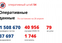 79 случаев коронавируса подтверждено в Новосибирской области за сутки