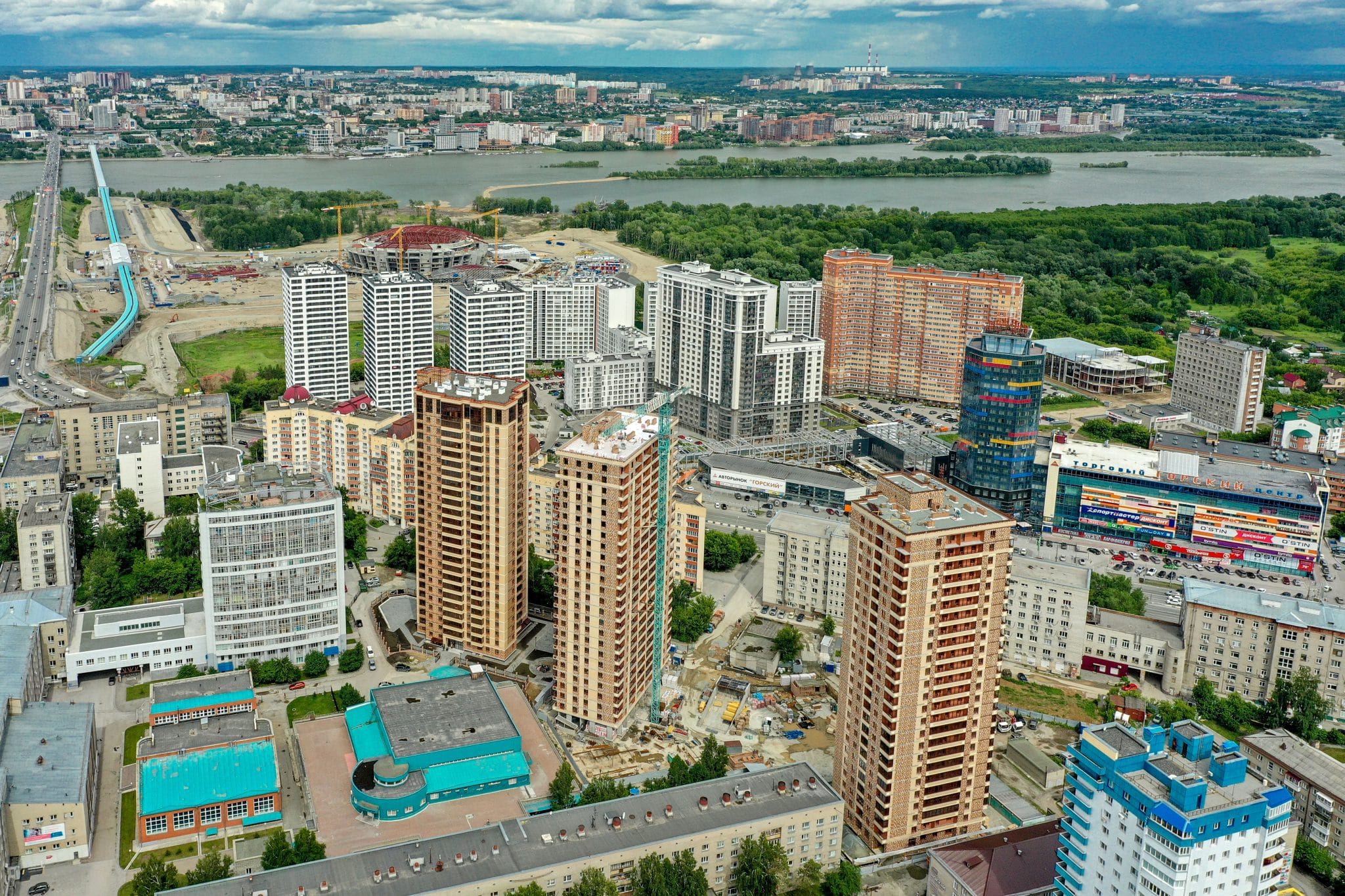Левобережье Новосибирска становится местом комфортного проживания