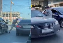 Водители подрались на улице Ватутина в Новосибирске