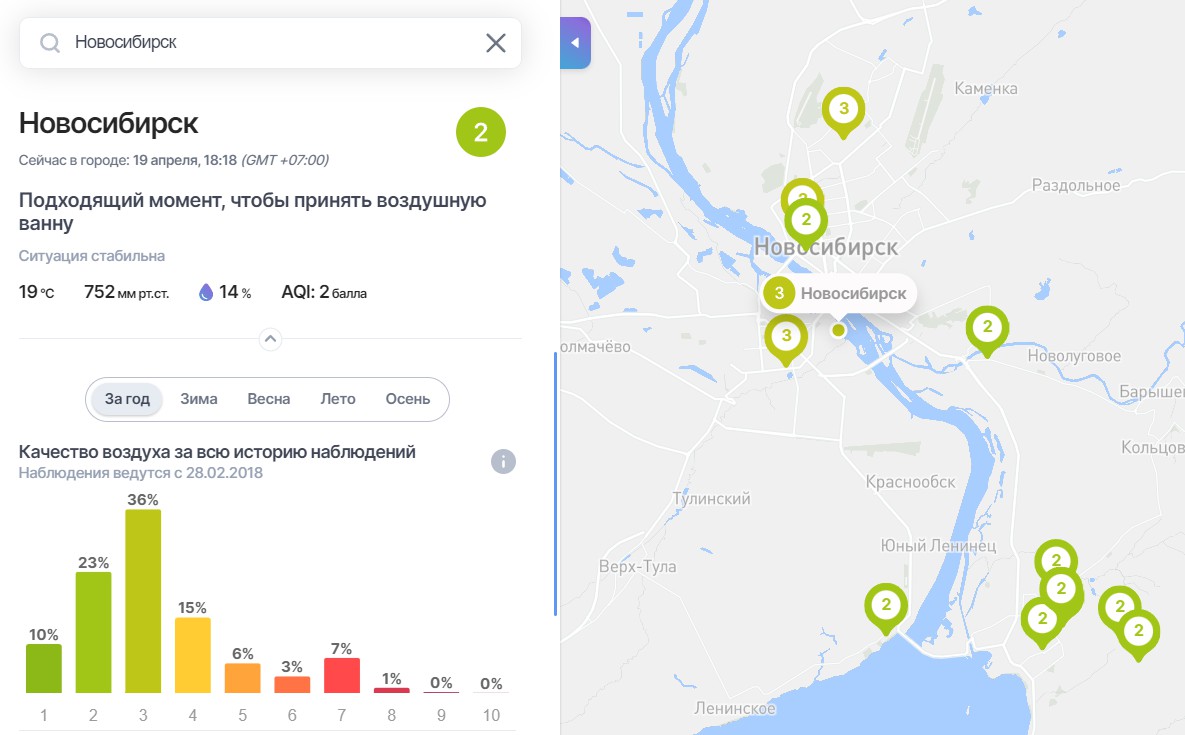 Погода новосибирск онлайн карта