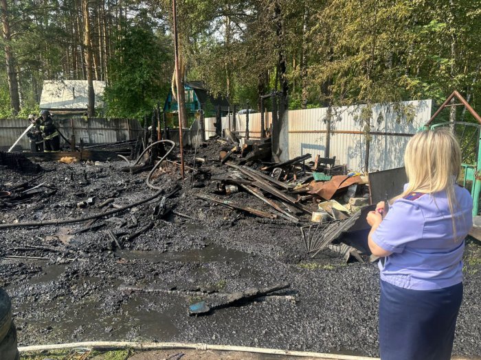 В Змиевском районе сгорела дача: есть погибший (фото)