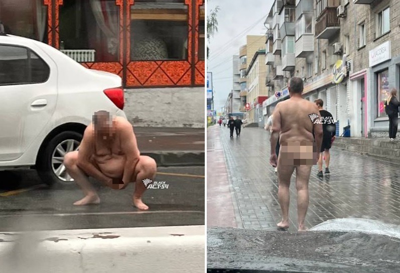 бомжи голые 