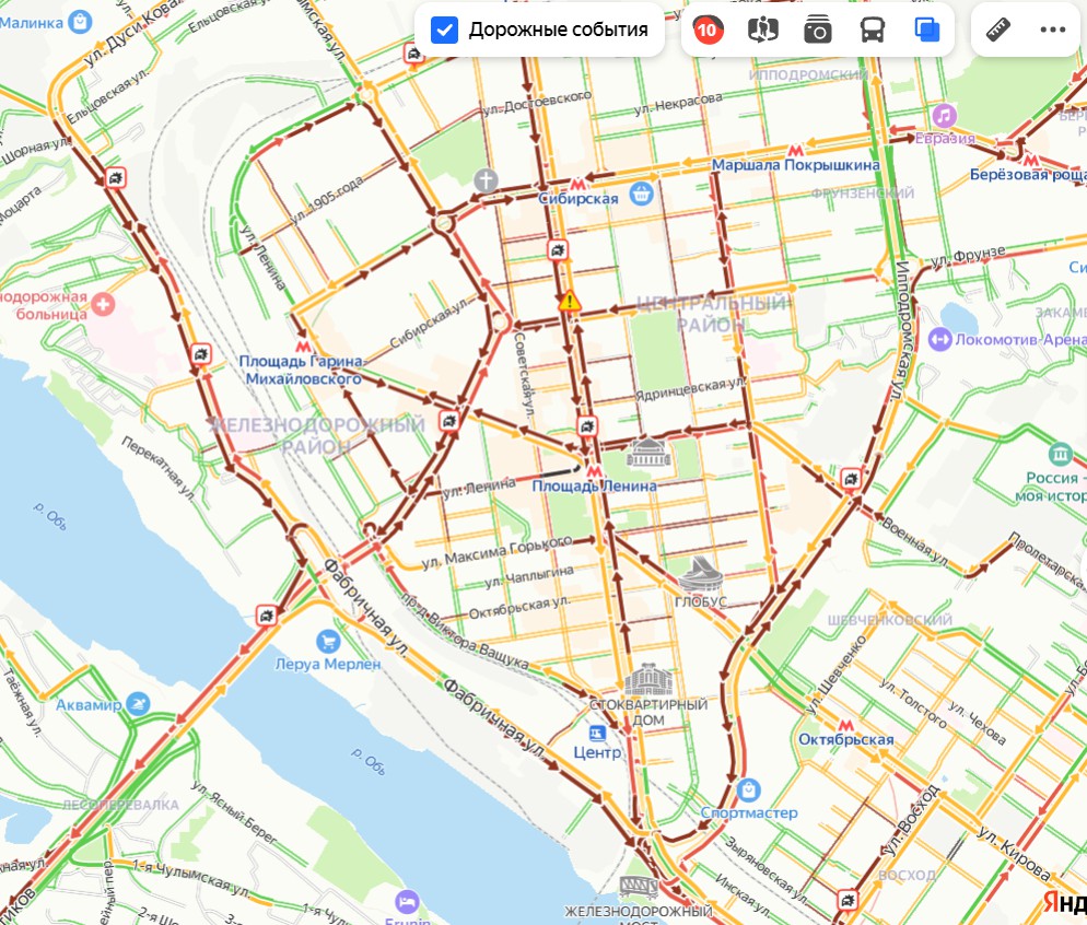 Карта пробки пермь на дорогах сейчас