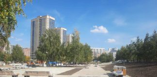 В Новосибирске активно ведутся работы по благоустройству общественных пространств