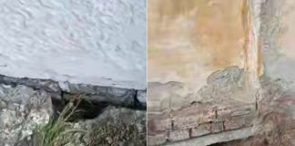 «Регулярно проводятся ремонты»: Новосибирский минобр о школе с разваливающимся фундаментом