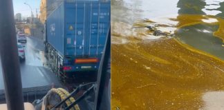 Новосибирская прокуратура проверяет разлив фуры масла на Фабричной, загрязнившего Обь