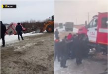 Водители вытащили пожарных из болота в Новосибирской области