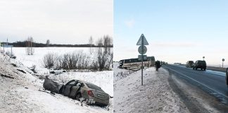 Рейсовый автобус с пассажирами попал в тройное ДТП на Ордынской трассе