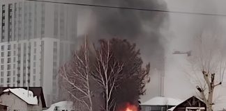 Новосибирцы заметили столб дыма в Заельцовском районе — что горело