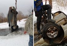 Машину с трупом достали из новосибирского озера спустя 13 лет