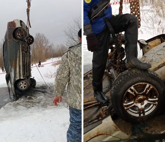 Машину с трупом достали из новосибирского озера спустя 13 лет