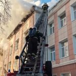Произошел пожар в педагогическом колледже Новосибирска