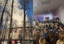 При эвакуации во вспыхнувшем новосибирском колледже образовалась толкучка в гардеробе