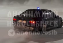 В Новосибирске задержали молодого дрифтера, который разъезжал по городу с мигалкой