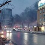 Новосибирцы заметили чёрный дым над площадью Маркса: Что горело