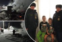 Два ребёнка спаслись из горящего дома на станции Мочище под Новосибирском