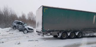 Водитель легковушки не пережил столкновения с КамАЗом на трассе под Новосибирском