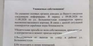 Перед визитом Путина новосибирцев попросили не высовываться «во избежание неприятных ситуаций»